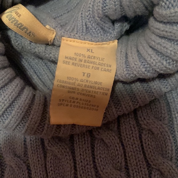Vintage Penmans XL cable knit light blue sweater - Picture 4 of 7